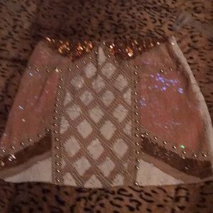 Sequin miniskirt size large beatiful skirt